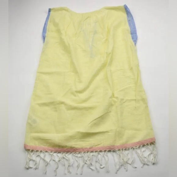 New $178 Joie Womens Small Marijan Cotton Yellow Above Knee Shift Dress - Picture 10 of 14